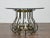 Mid 20th Century Midcentury Italian Glass Top Center Table with Sculptural Steel and Brass Base For Sale - Image 5 of 12