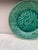 French Country French Green Leaves Majolica Plate Salins, Circa 1890 For Sale - Image 3 of 4