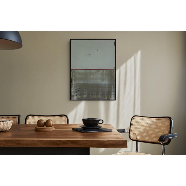 Boecker begins each new work by penciling in his composition. But the work ultimately is about the colors and layers that...
