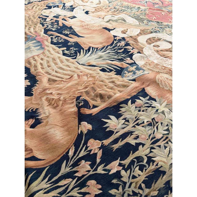 Late 20th Century Late 20th Century Medieval Revival Tapestry For Sale - Image 5 of 9