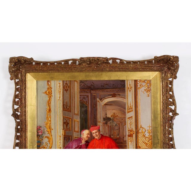 Renato Moretti, Confidences, 19th Century, Oil Painting For Sale - Image 12 of 15