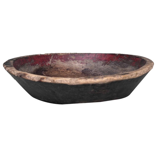Meiji Period Wooden Dough Bowl, Japan, 1912 For Sale