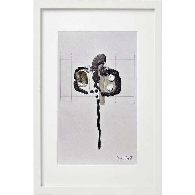 Set of 6 - Organic Modern Original Flower Paintings by Diane Grant. Oil and pencil on high quality 'Hahnemuhle' Canvas...