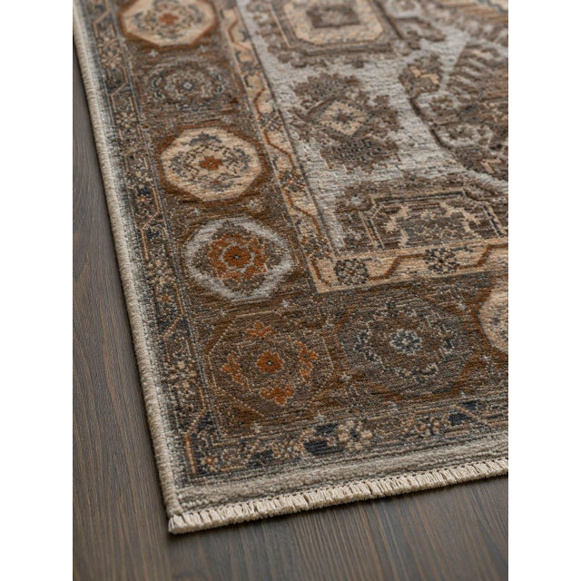 8x10 Sloane Kazak Ivory Floral Traditional Hand Knotted Wool Carpet Rug For Sale - Image 4 of 6