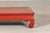 Wood Vintage Chinese Red Lacquered Low Kang Table with Curved Legs For Sale - Image 7 of 12