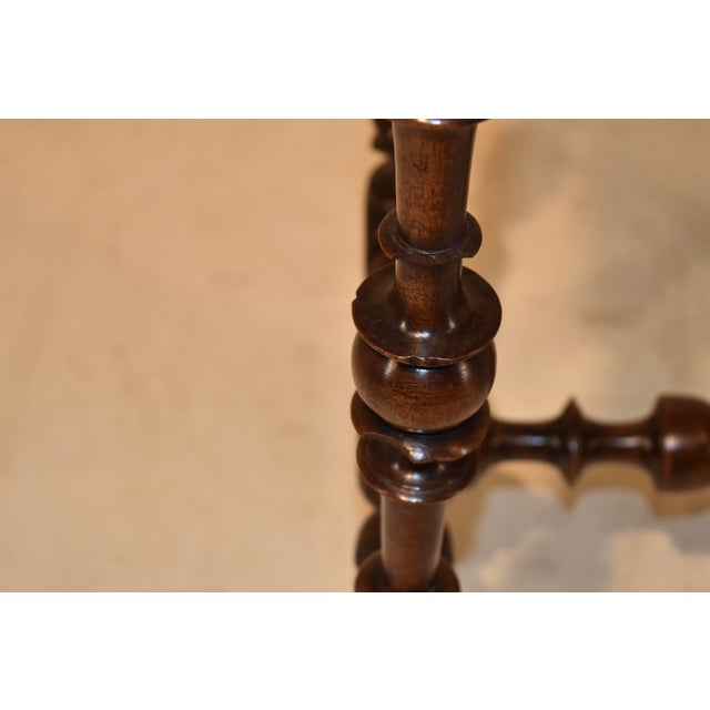 Wood 18th Century Louis XV Walnut Side Table From France For Sale - Image 7 of 12