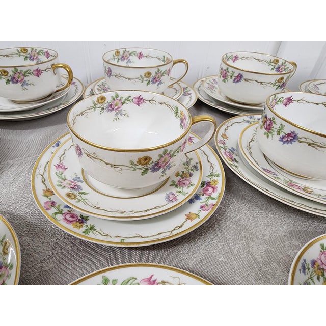 French Country 1950s Limoges Tea and Coffee Set. c.h. Field Haviland - 44 Pieces For Sale - Image 3 of 12