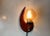 Mid-Century Modern Scandinavian Teak and Smoked Glass Moon Sconce, 1960s For Sale - Image 3 of 7