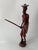 A vintage Don Quixote wood sculpture, hand carved and polished with beautiful detailing and natural wood grain. Circa...