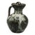 Mid 20th Century Studio Stoneware Ewer Pitcher Reduction Glaze Sgraffito Spiral Signed For Sale