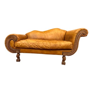 2000s Chaise Lounge by Cibola Leather For Sale