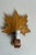 Swedish Hand-Carved Maple Leaf Wall Lamp with Sisal Shade, 1950s For Sale - Image 3 of 13