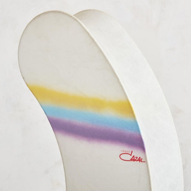 Oblong Rainbow Cocoon Table Lamp by Cazal Crèation, Italy 1970s For Sale - Image 10 of 11
