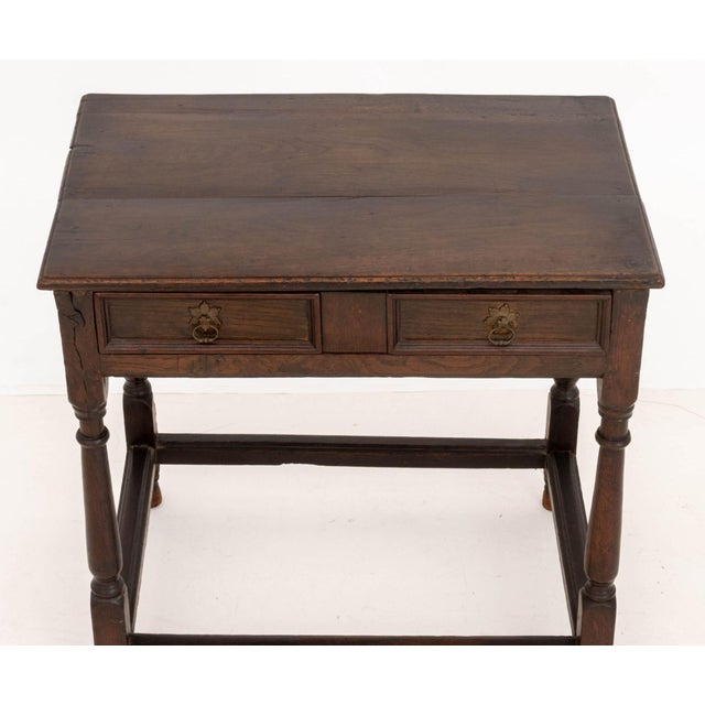 Baroque Baroque Style Oak Work Table For Sale - Image 3 of 7