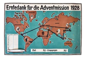 Vintage German Airship Travel Poster, 1930s
