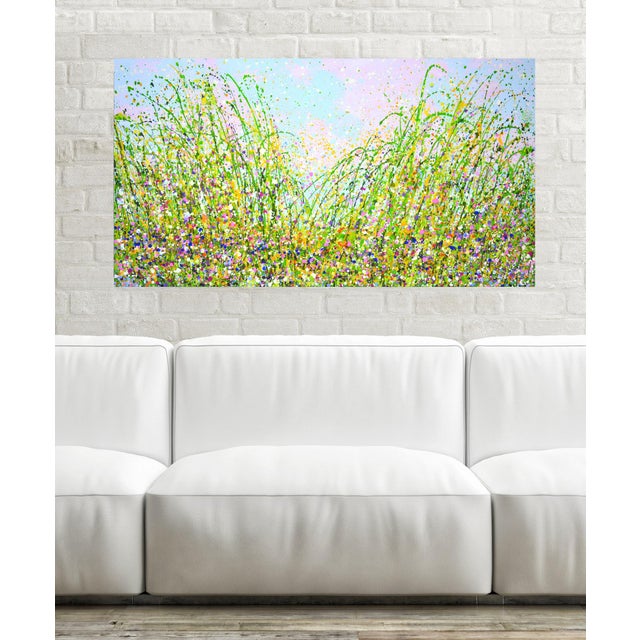Summer. Flower Field 2.Modern Original Hand Painting. For Sale - Image 10 of 12