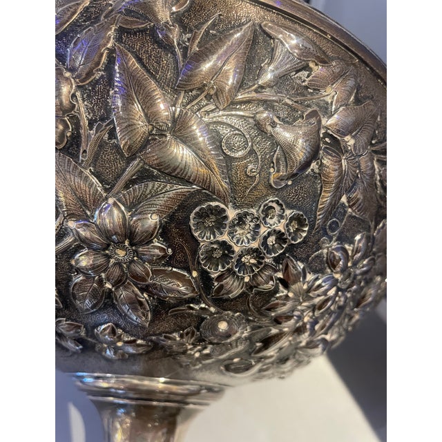 1854 Antique Sterling Silver Repousse Large Presentation Piece by Wallace For Sale - Image 11 of 11