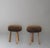 Charlotte Perriand Pair of Bespoke Shearling Stools For Sale - Image 4 of 4