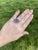 Stones: - amethyst, 1 stone - round cabochon - 14 mm - approximately 9.50 carat Ring Size 5.5 Rise Off Of Finger: 9.3 mm...