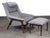 An exceptional Scandinavian Modern lounge chair and ottoman designed by renowned Swedish designer Folke Ohlsson for DUX,...