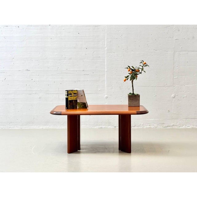 Mid-Century Modern Mid-Century Curved Cherrywood Coffee Table, 1970s For Sale - Image 3 of 16