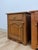 Mid 20th Century Pair of Rustic Pine Nightstands Drawer Arched Cabinet Door Scalloped European For Sale - Image 9 of 17