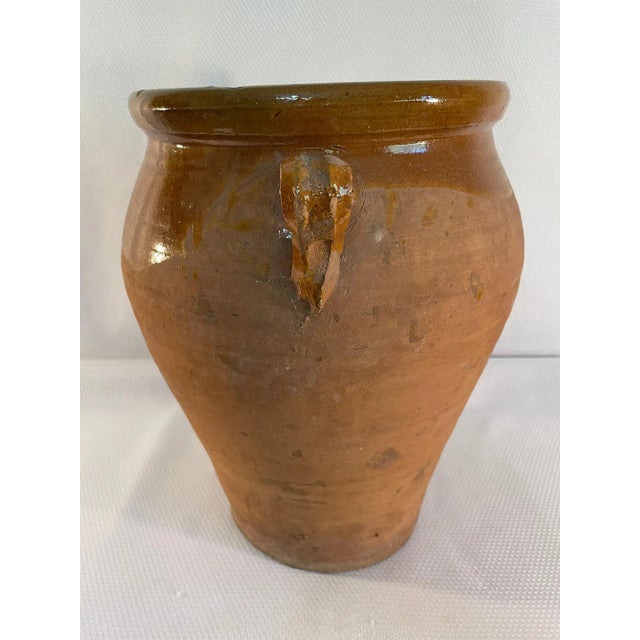 Rustic European Late 19th Century Antique Spanish Earthenware Olive Jar / Jug For Sale - Image 3 of 12