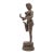Mid Century Indian Bronze Statue Dancing Girl Metal Antique For Sale