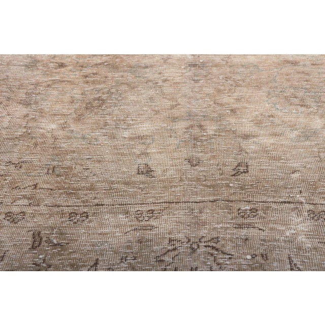 Mid 20th Century Mid 20th Century Distressed Faded Vintage Persian Rug, 04'10 X 07'09 For Sale - Image 5 of 10