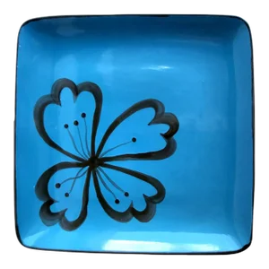Early 21st Century Ceramic Hibiscus Platter