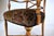 Brown Regency Armchairs in Velvet by Thomas Hope, Burl Wood, X-Back Design For Sale - Image 8 of 13