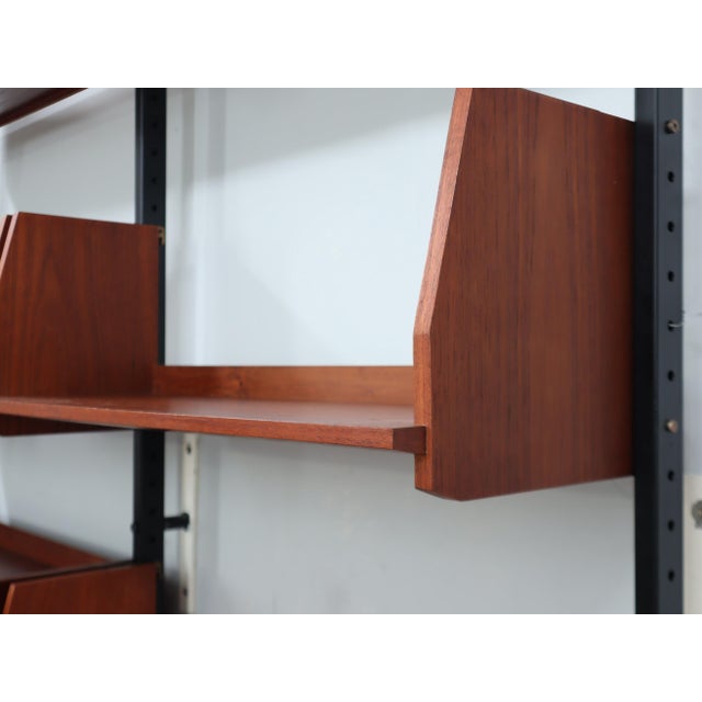 Mid-Century Italian Modular Wall Unit with Folding Desk, 1950s For Sale - Image 13 of 17
