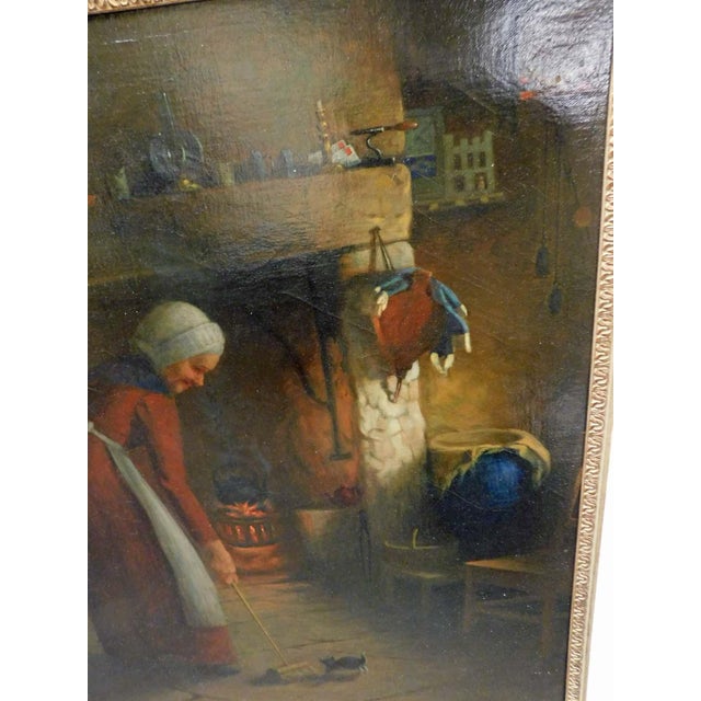 Gray John McClymont Antique Original Oil Painting Canvas Hand Signed Fine Art For Sale - Image 8 of 9