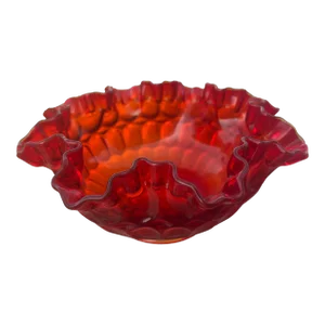 1950s Fenton Amberina Bowl
