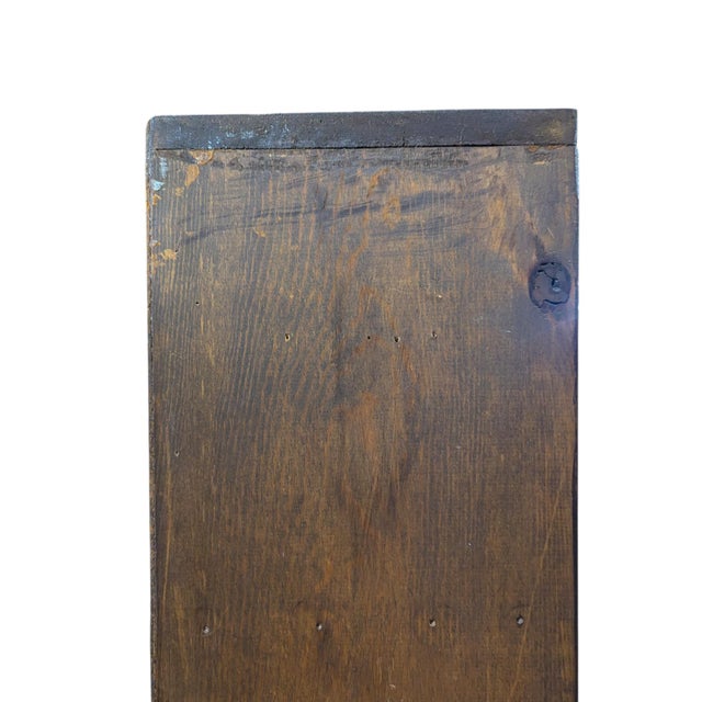 Wood Vintage Pine Five-Shelf Bookcase, 73-Inch Rustic Open Display Cabinet For Sale - Image 7 of 18
