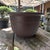 Chinese Yixing Zisha/Tokoname bonsai pot of circular form with an unglazed finish dating most likely from the 1980s–2000s,...
