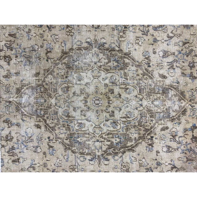 Vintage Hand-Knotted Middle Eastern Rug with Ornaments For Sale - Image 5 of 7