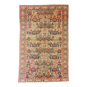 Late 19th Century Persian Farahan Zeleh Sultan Design Rug 3’11” X 6’3”