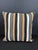 Turkish Hemp Pillow Cushion Natural Beige Black Cushion Cover 20"x20" For Sale - Image 4 of 4