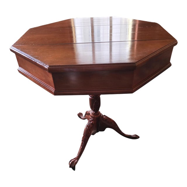 Kindel Furniture Octagonal Cherry End Table For Sale