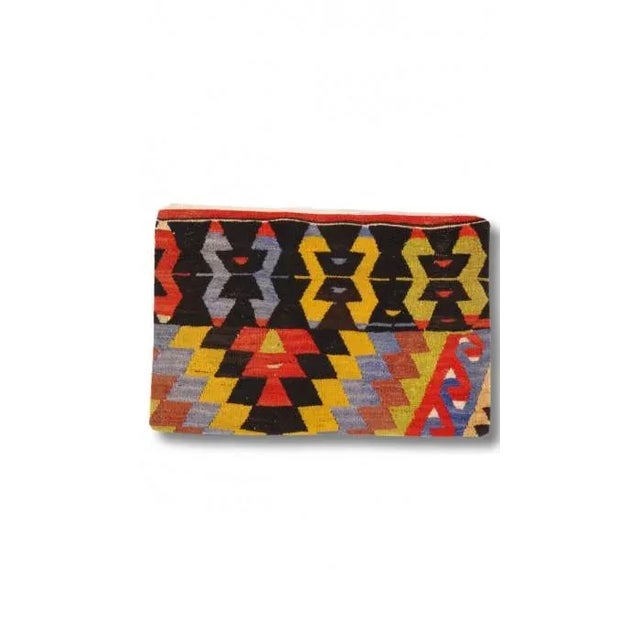 Traditional Vintage Hand Woven K58 Pillow 16" X 24" For Sale - Image 3 of 3