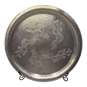 Vintage Faberware Floral Tray
