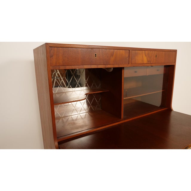 Vintage Teak Bar Cabinet by H. P. Hansen, 1960s For Sale - Image 11 of 18