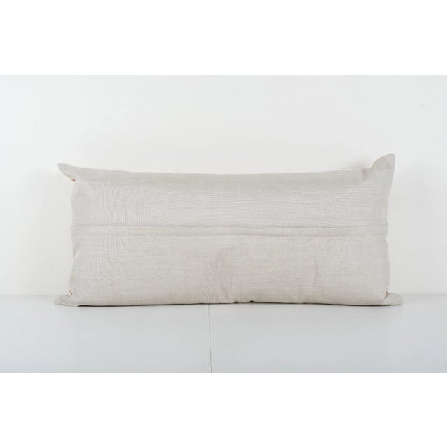 Suzani Pillow Fashioned From a Mid-20th Century Samarkand Suzani For Sale In New York - Image 6 of 6