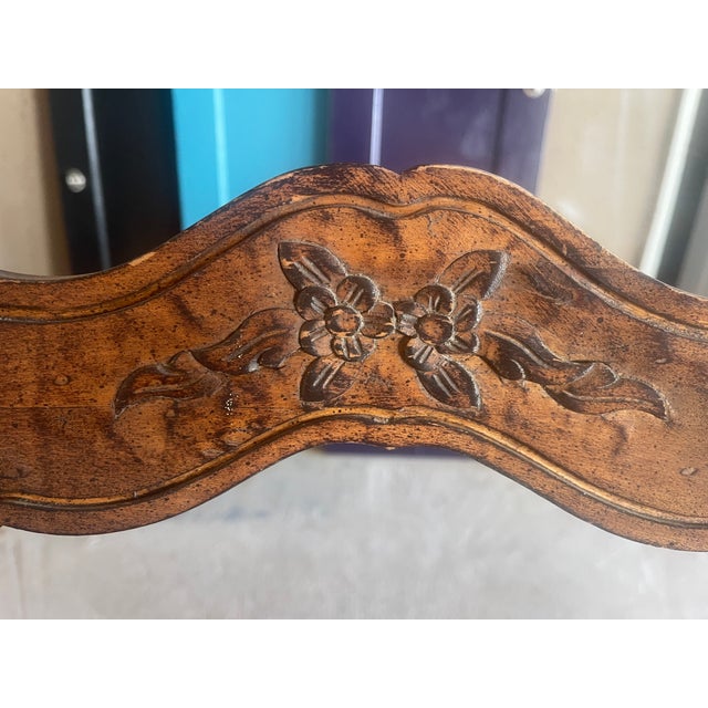 French Country 1980s Pair of French Country Dining Room Arm Chairs For Sale - Image 3 of 17