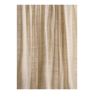 Schumacher Great Basin Sheer Fabric In Limestone For Sale