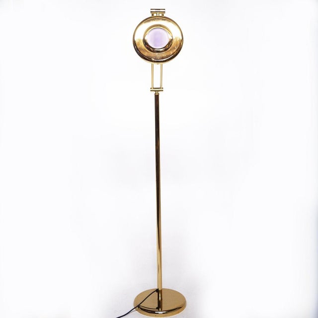 Italian Brass Floor Lamp by Relco, 1980s For Sale - Image 6 of 12