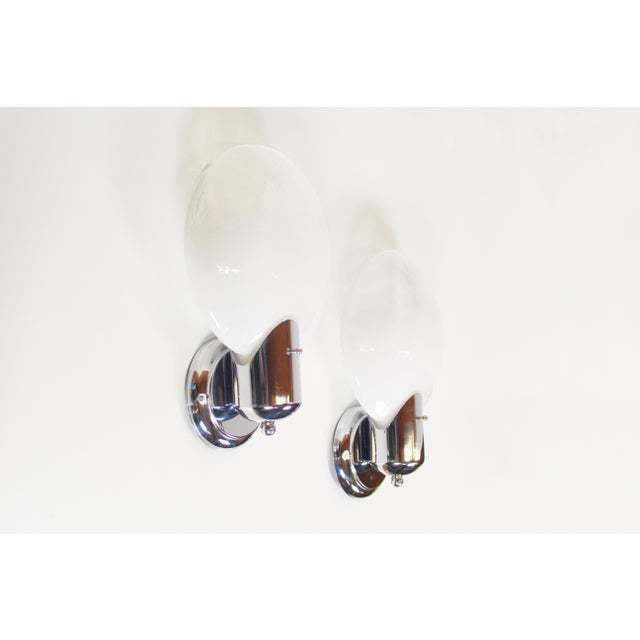Metal Murano Glass Wall Lamps from Kaiser Leuchten, 1970s, Set of 2 For Sale - Image 7 of 7