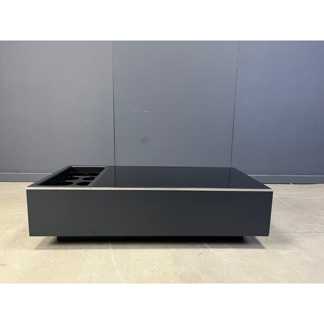 Vintage Coffee Table in Wood and Glass from Roche Bobois, 1980s For Sale - Image 9 of 10