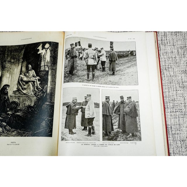 Rare 1915 l'Illustration French France World War I Photos Illustrations Advertising Antique Oversized Book For Sale - Image 11 of 17